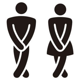 Макет "Гравировка туалет знак мужчины женщины туалет знак" 0