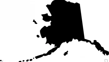 Макет "Карта штатов США Аляска Ак"