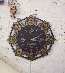 Макет "Декор деревянные настенные часы" 0