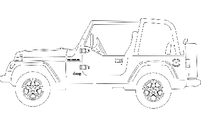 The layout of the "Side of the jeep" #8161990298 0