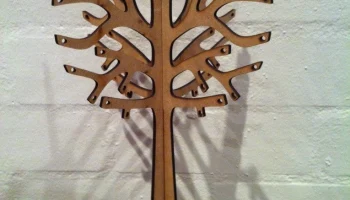 Макет "Деревянное дерево для демонстрации ювелирных изделий 3 мм"