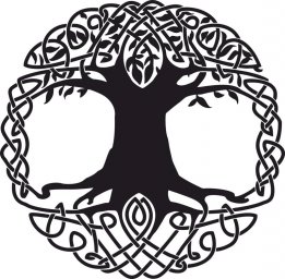 Макет "Дизайн татуировки кельтского дерева" 0