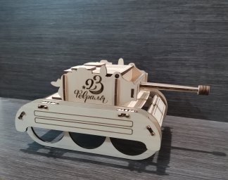 Макет "Модель танка держатель для пива" 4