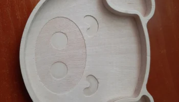 Макет "Свинья тарелка деревянная тарелка в форме животного"