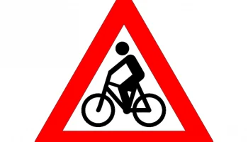 Макет "Велосипедный дорожный знак"
