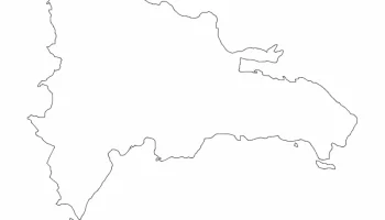 Макет "Карта доминиканской республики"