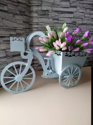 Макет "Трехколесный велосипед корзина для цветов" 0