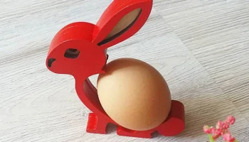Макет "Держатель для пасхальных яиц в виде кролика"