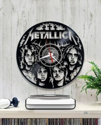 Макет "Виниловые настенные часы Metallica" 0