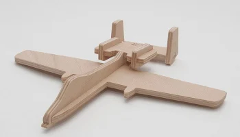 Макет "Самолет a-10 thunderbolt деревянная модель svg файл"
