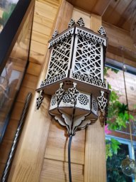 Макет "Винтажный марокканский декоративный настенный светильник" 0