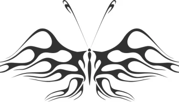 Макет "Бабочка векторная иллюстрация" #8171512629
