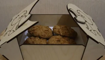 Макет "Коробка для печенья"