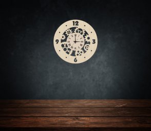 Макет "Настенные часы стимпанк шестеренчатые часы настенный декор" 1