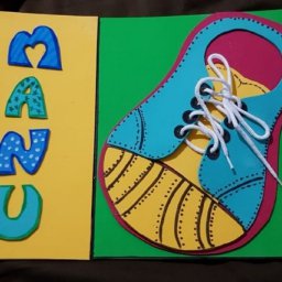 Макет "Деревянная игрушка для шнуровки обуви учимся завязывать шнурки игра для детей" 0
