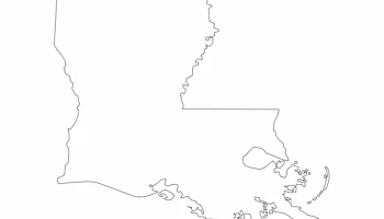 Макет "Карта штата Луизиана (la)"