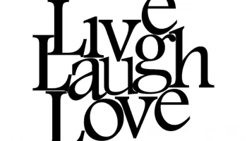 Макет "Live love laugh art"