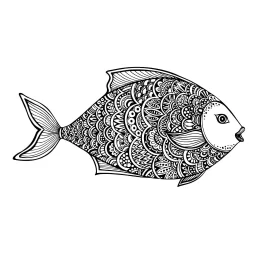 "Рисунок рыба с узорами" VM-24692890 0