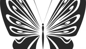 Макет "Векторный рисунок бабочки"