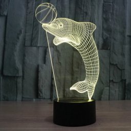 Макет "Дельфин 3d ночник led deco lamp" 0