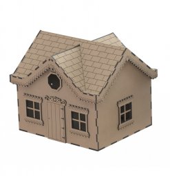 Макет "Деревянный дом вилла модель набор деревянный западный дом" 0