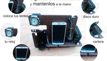 Телефон док-станция очки держатель бумажник подставка часы органайзер мужчины подарок