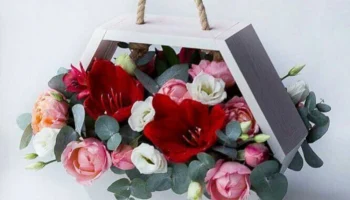 Подвесная цветочная корзина декор день святого валентина шестигранник цветочная коробка