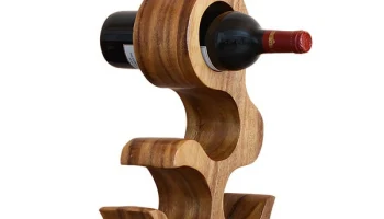 Макет "Кошка креативная деревянная подставка для вина"