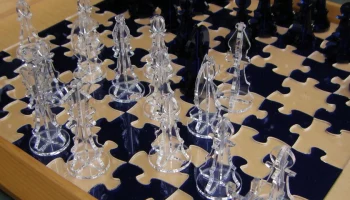 Шахматный пазл шахматная доска и фигуры 3 мм акрил
