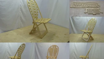 Макет "Модный стул из фанеры"