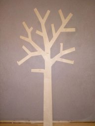 Макет "Настенный декор в виде дерева Держатель туалетного рулона" 1