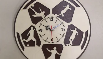 Футбольные настенные часы спортивные настенные часы подарок для любителя футбола футболист
