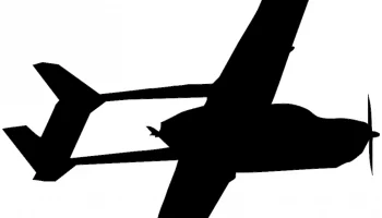 Макет "След от полета самолета Cessna" #676115969