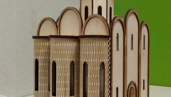 Макет "Церковь Покрова на Нерли деревянная модель"
