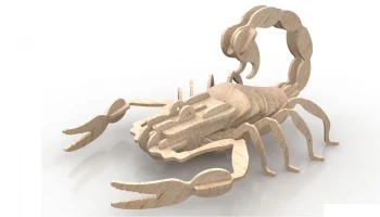 Макет "Скорпион древесное насекомое 3d пазл 6мм" #3897000919