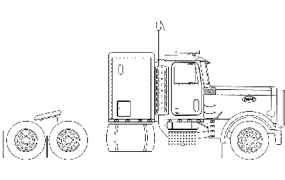 Макет "18 колесный грузовик" 0