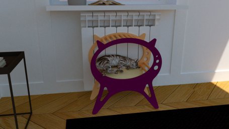 Макет "Домик для котенка кошачья кровать домик для домашних животных" 0