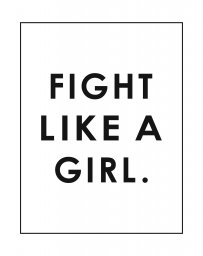 Макет "Fight like a girl poster" 0