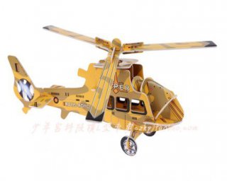 Макет "3d головоломка вертолет" 0