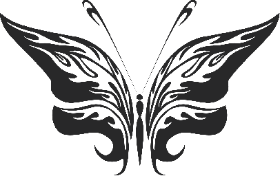 Бабочка векторное украшение 025 0