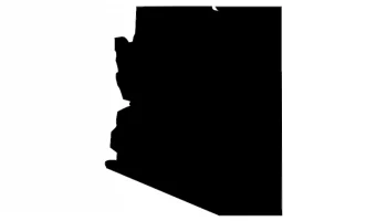 Макет "Карта штатов США Аризона Аз"