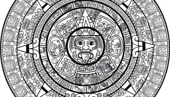 Векторный календарь майя