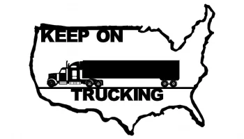 Макет "Водители грузовиков через Америку"