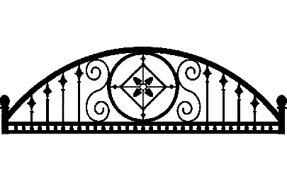 Макет "Дизайн полукруглой арки из железа" 0