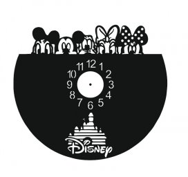 Walt Disney виниловые часы шаблон 0