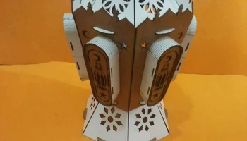 Макет "Исламский деревянный фонарь для рамадана"
