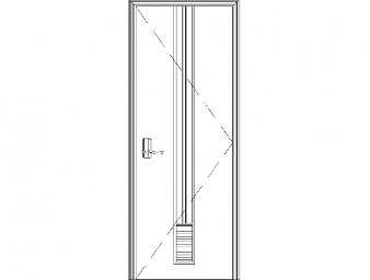 Макет "Замечательный дизайн одиночной двери" 0