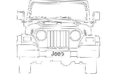 Layout of the Front part of the jeep #4972458938 0