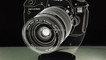 Макет "Оптическая лампа Canon 3d иллюзия"