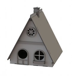 Макет "Деревянный домик для птиц гнездовой ящик дом для птиц убежище" 0